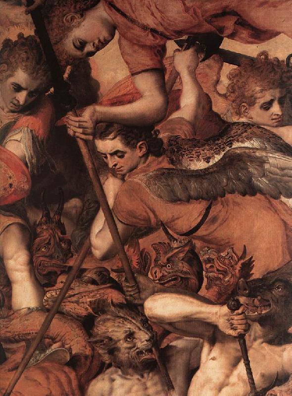 FLORIS, Frans The Fall of the Rebellious Angels (detail) dg china oil painting image